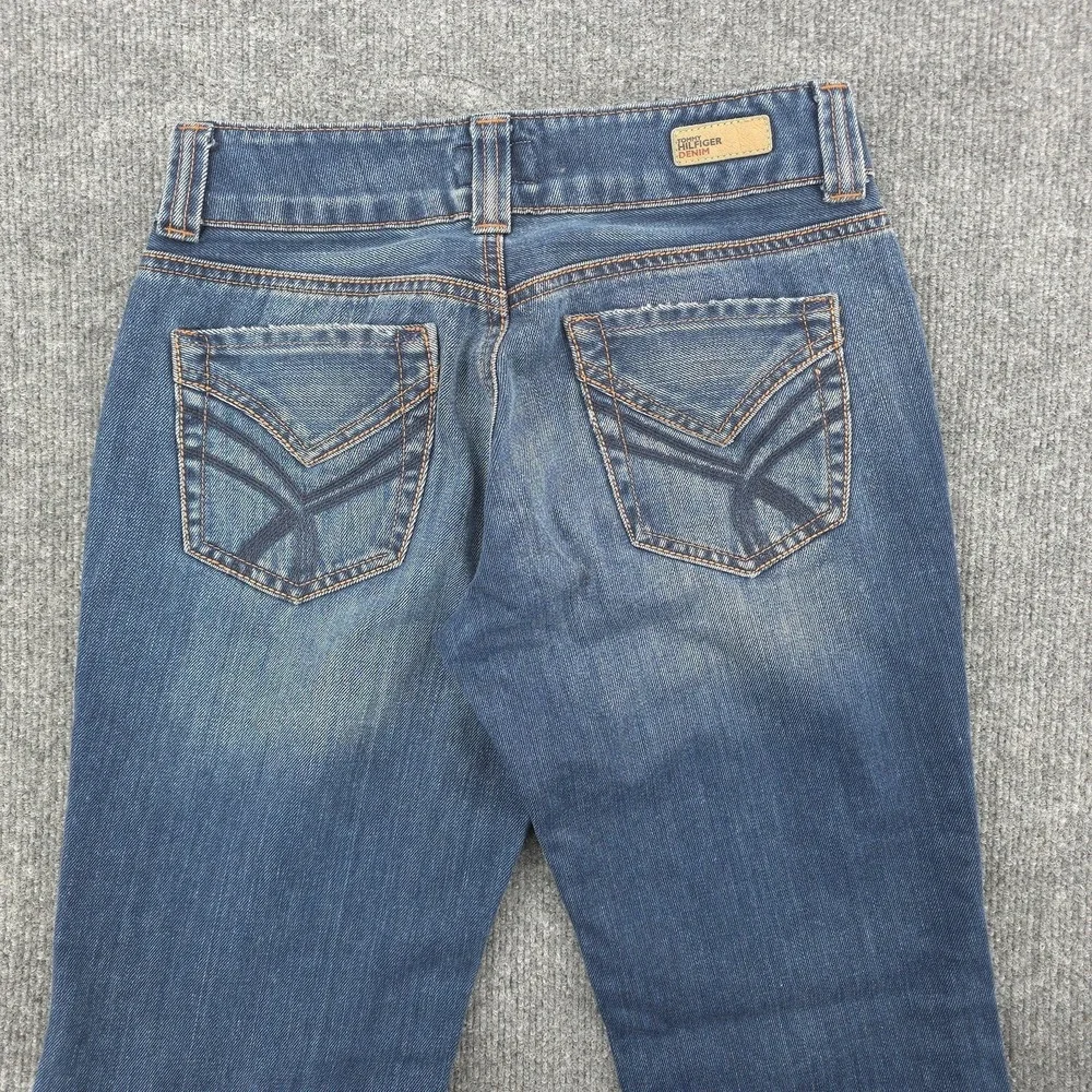 VINTAGE Tommy Hilfiger‎ Sally Jeans Womens 29x30 Blue Bootcut Y2K Low Rise Denim
